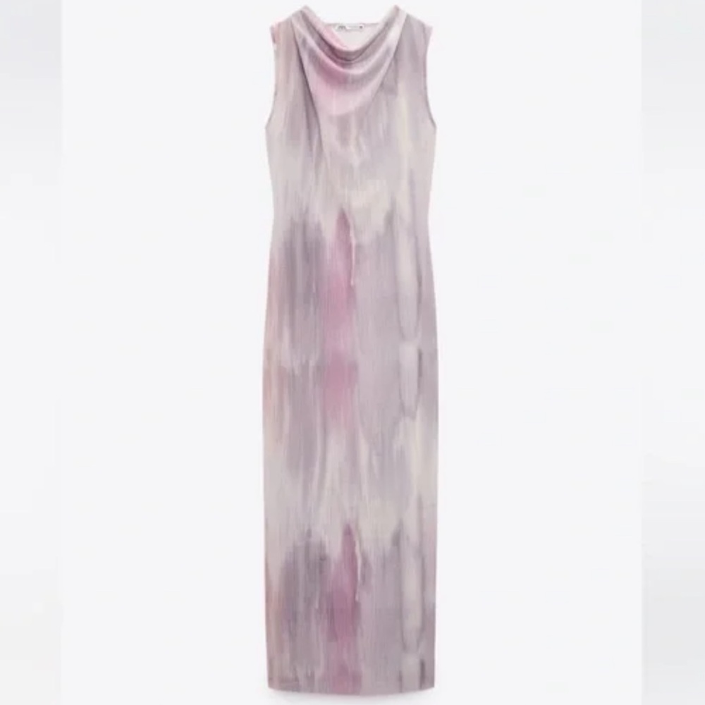 Zara Tulle Printed Dress